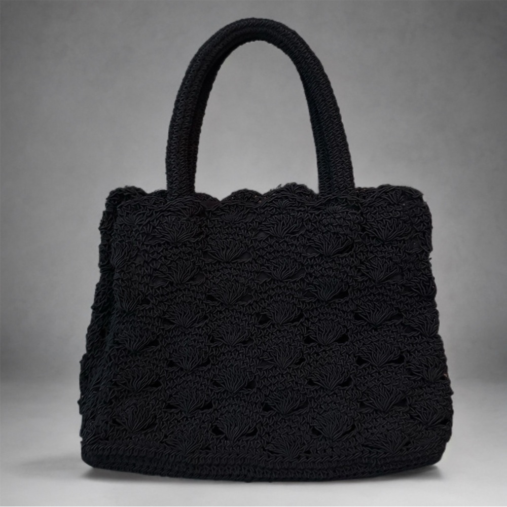 Kathy Ireland Crochet Small Tote Bag